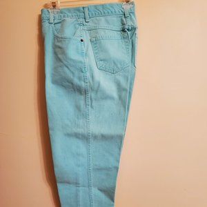 Gitano Women's vintage Mom jeans High Rise Size 6P Spring Summer Aqua